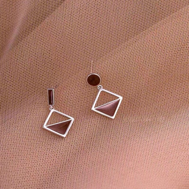 Temperament Earrings Asymmetrical Earrings Frosty Earrings