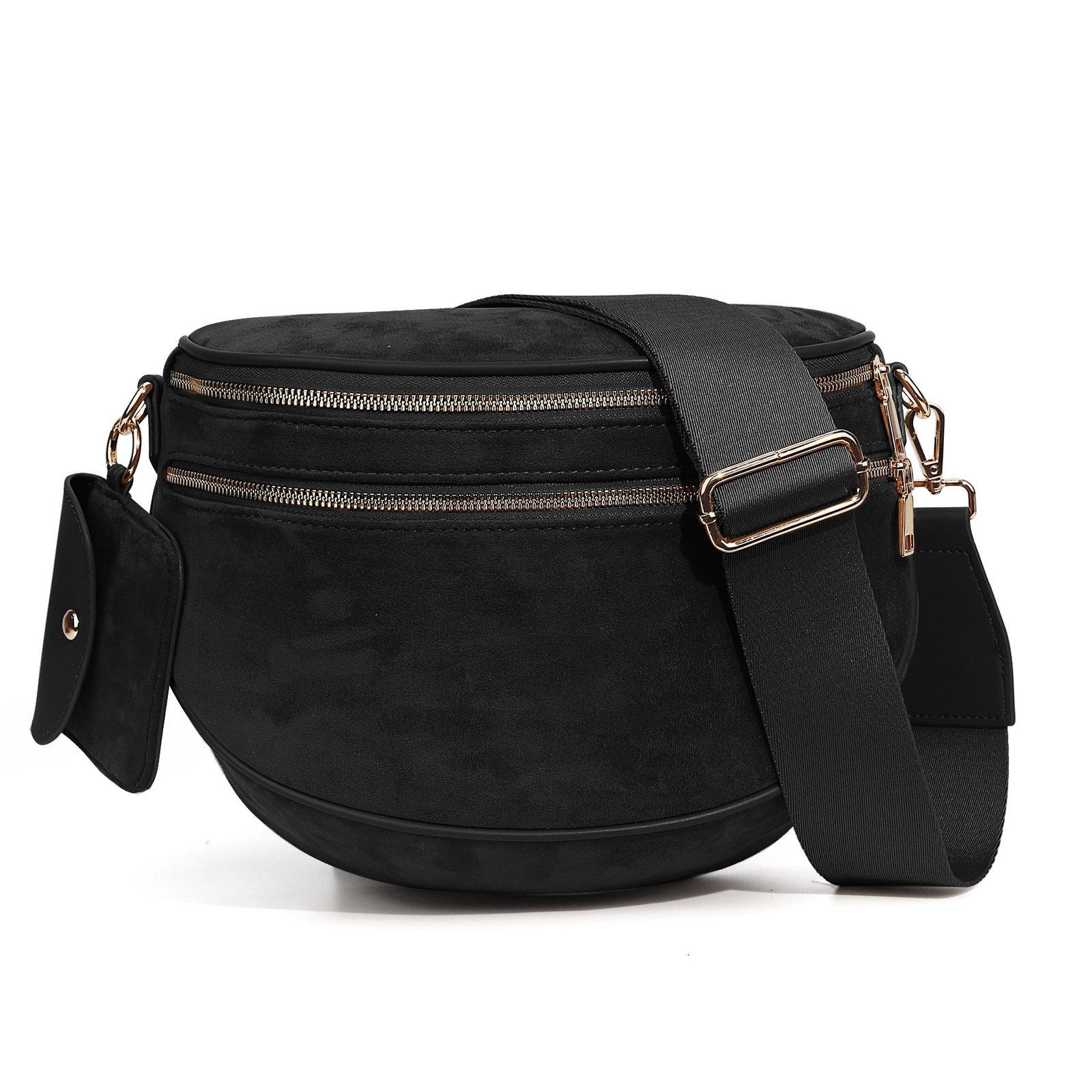 Womens Suede Fashion Crossbody Bag