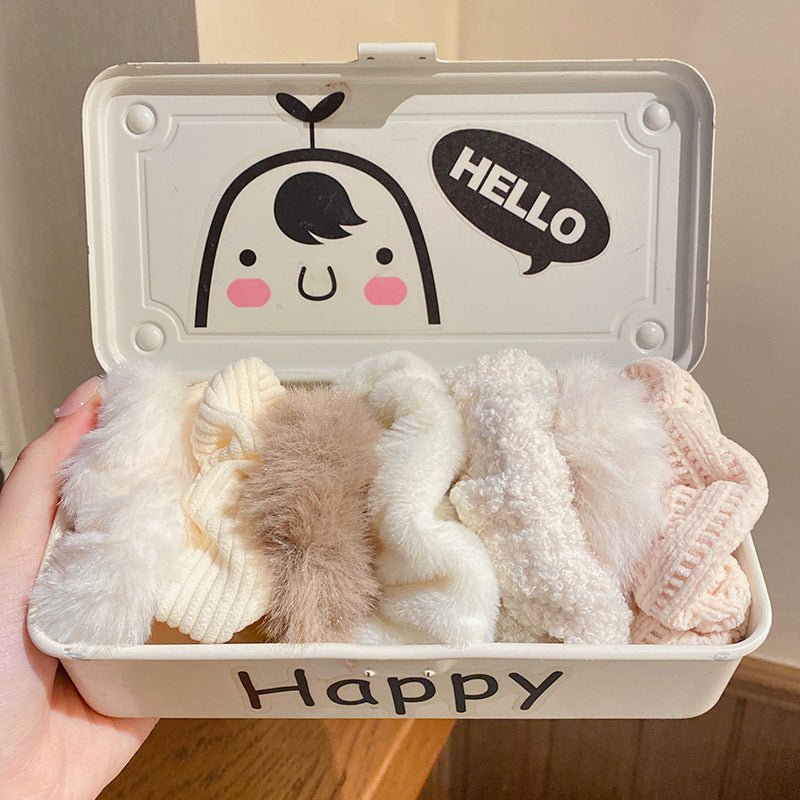 Womens Plush Scrunchie For Fall And Winter